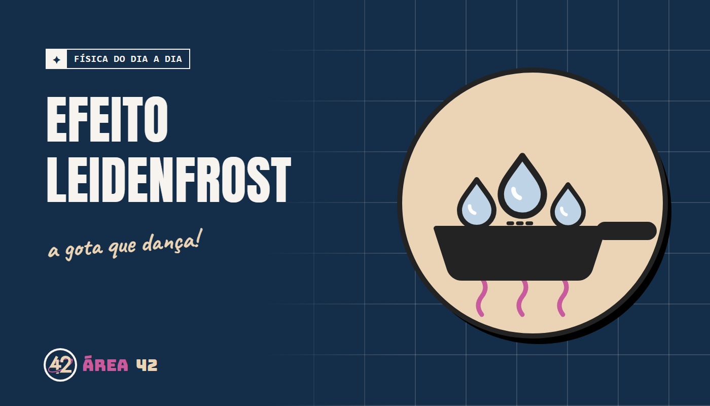 Capa ilustrada: Efeito Leidenfrost: a gota que dança na frigideira