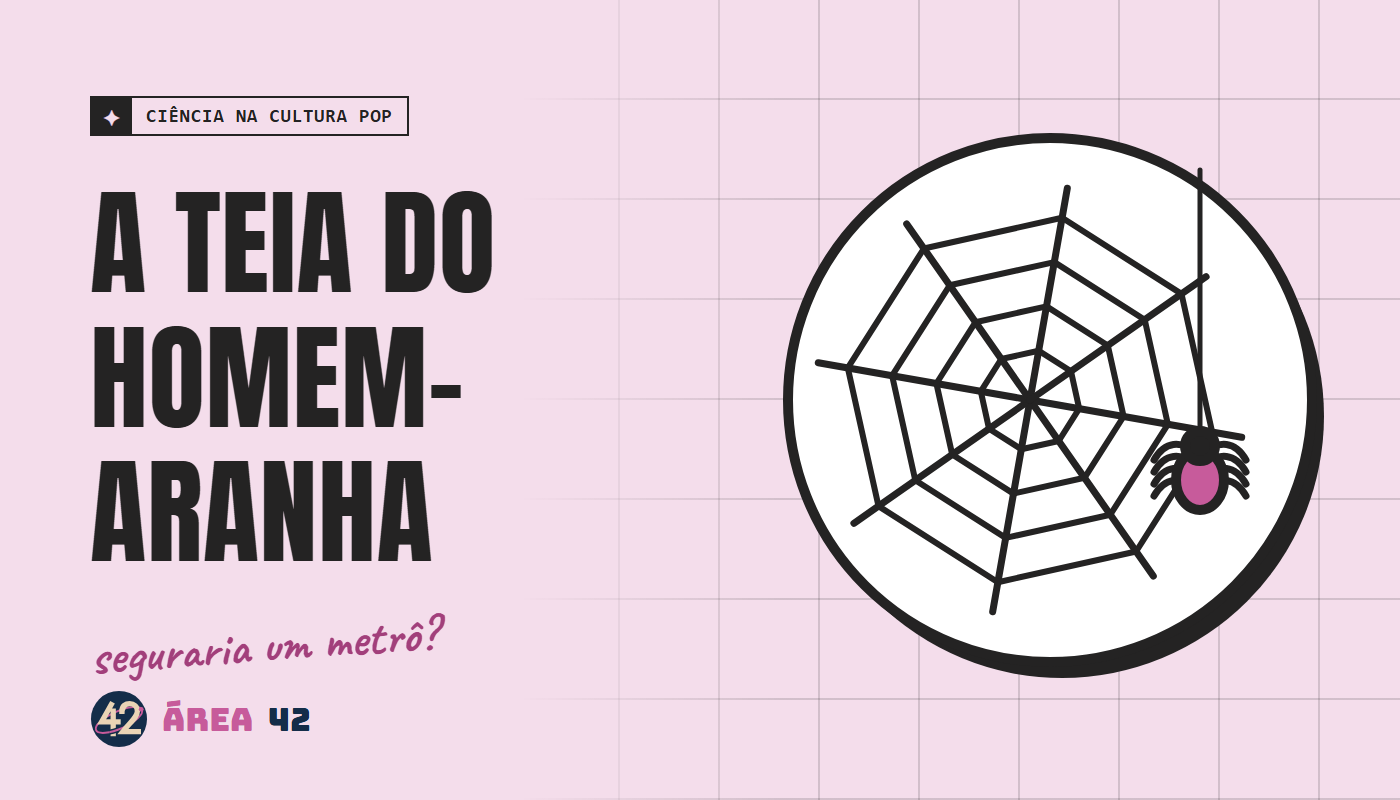 Capa ilustrada: A teia do Homem-Aranha e a seda de aranha de verdade